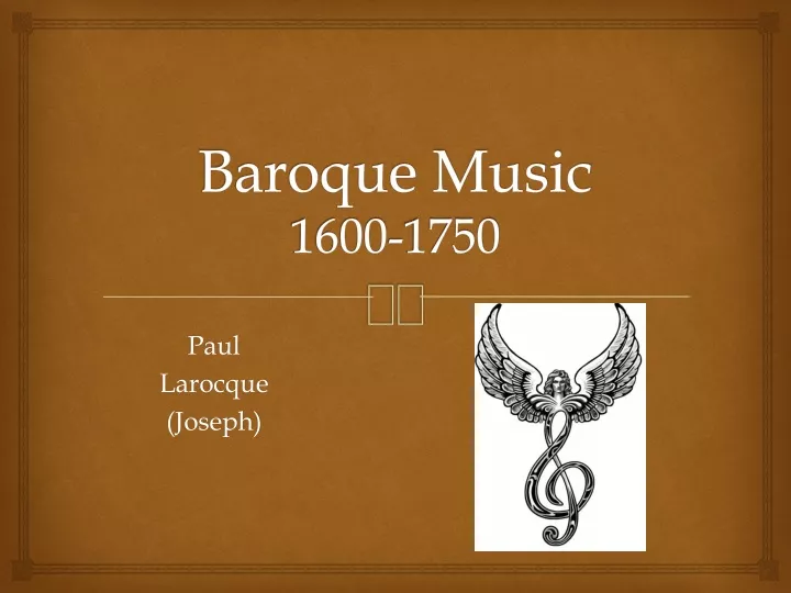 baroque music 1600 1750
