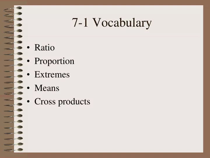 7 1 vocabulary