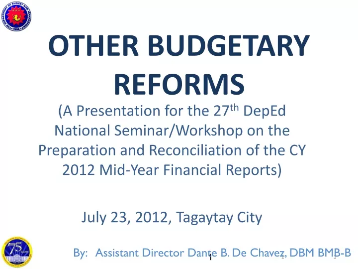 other budgetary reforms