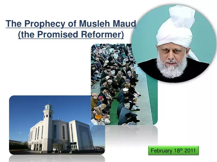 the prophecy of musleh maud the promised reformer