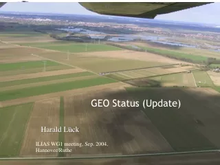 GEO Status (Update)