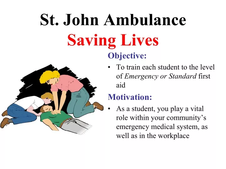 st john ambulance saving lives