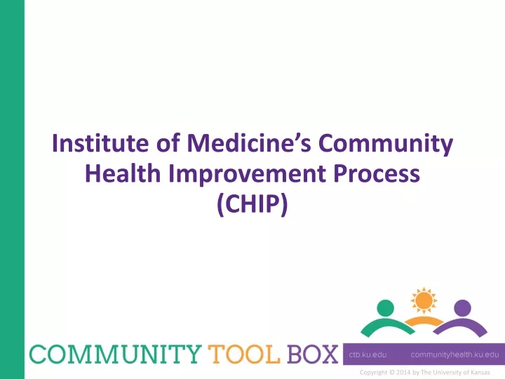institute of medicine s community health improvement process chip