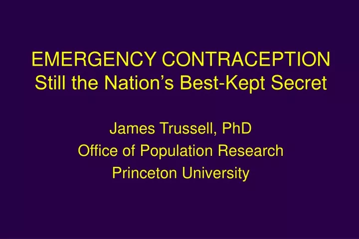 emergency contraception still the nation s best kept secret