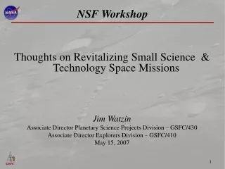 NSF Workshop