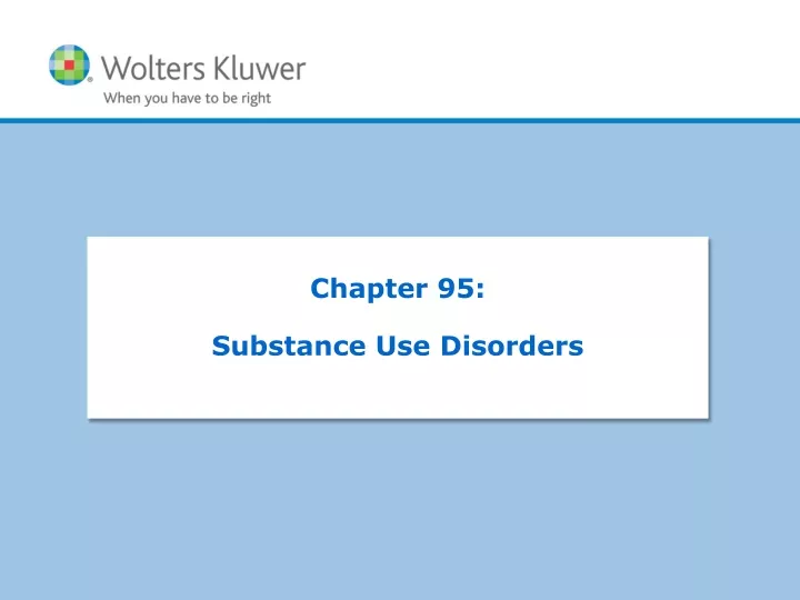 chapter 95 substance use disorders