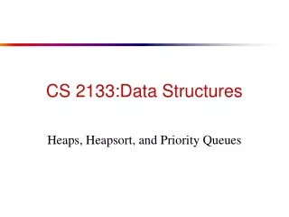 CS 2133:Data Structures