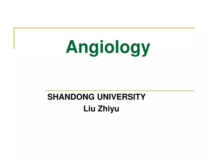 angiology