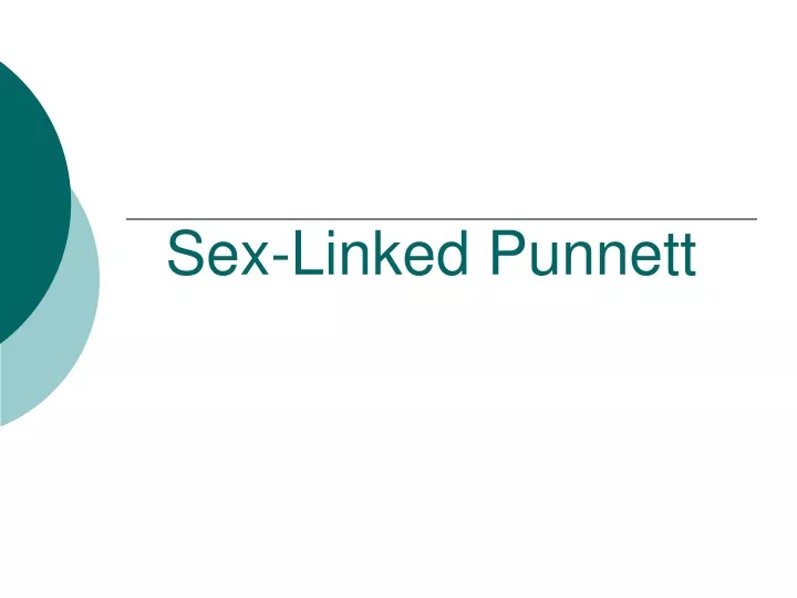 sex linked punnett
