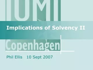 Implications of Solvency II