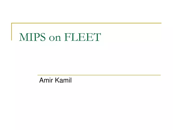 mips on fleet