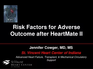 Risk Factors for Adverse Outcome after HeartMate II