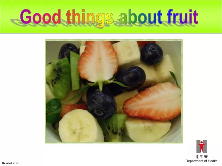good things about fruit