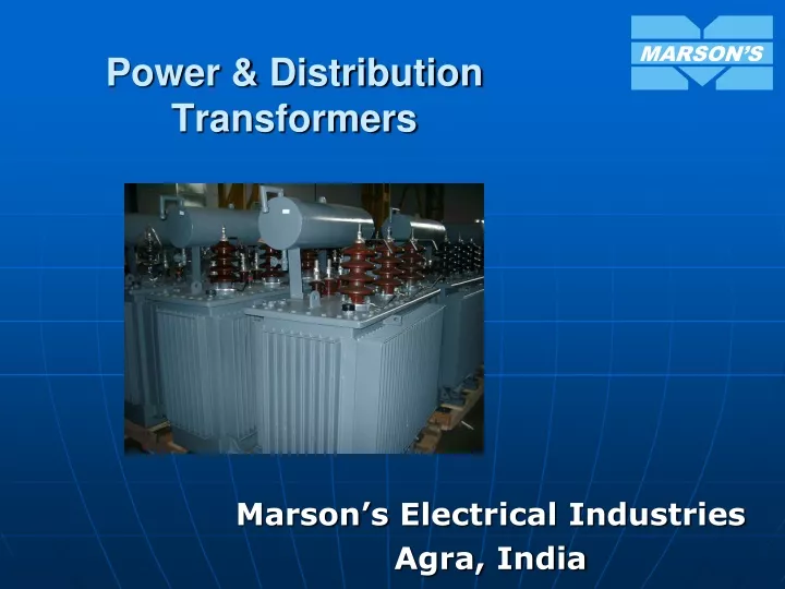 power distribution transformers