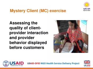 US AID - DFID NGO Health Service Delivery Project