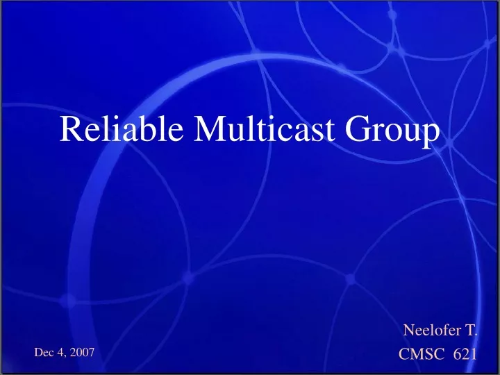 reliable multicast group