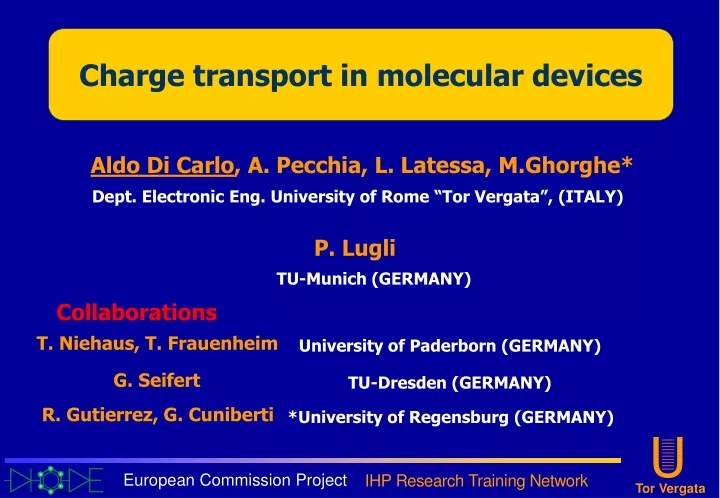 charge transport in molecular devices