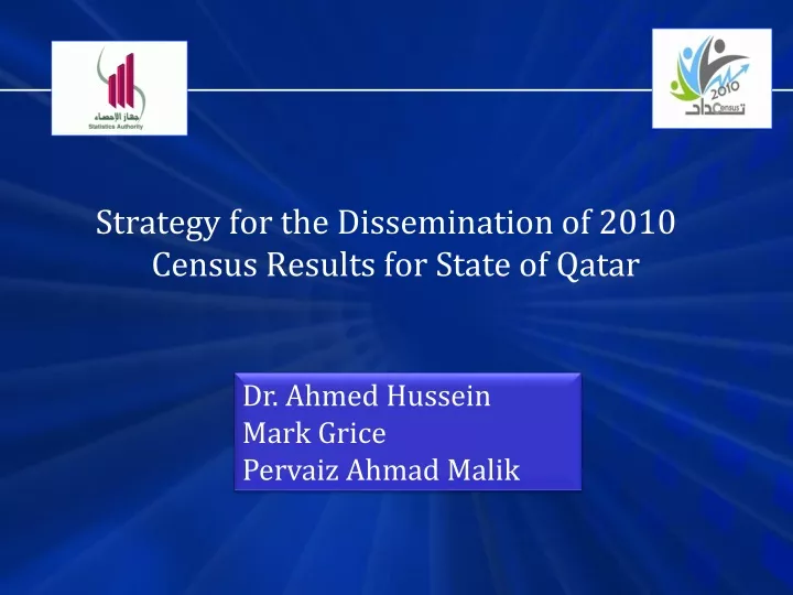 strategy for the dissemination of 2010 census