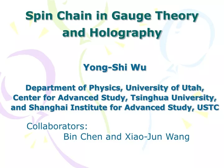spin chain in gauge theory and holography