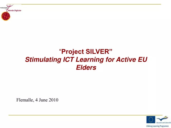 project silver stimulating ict learning