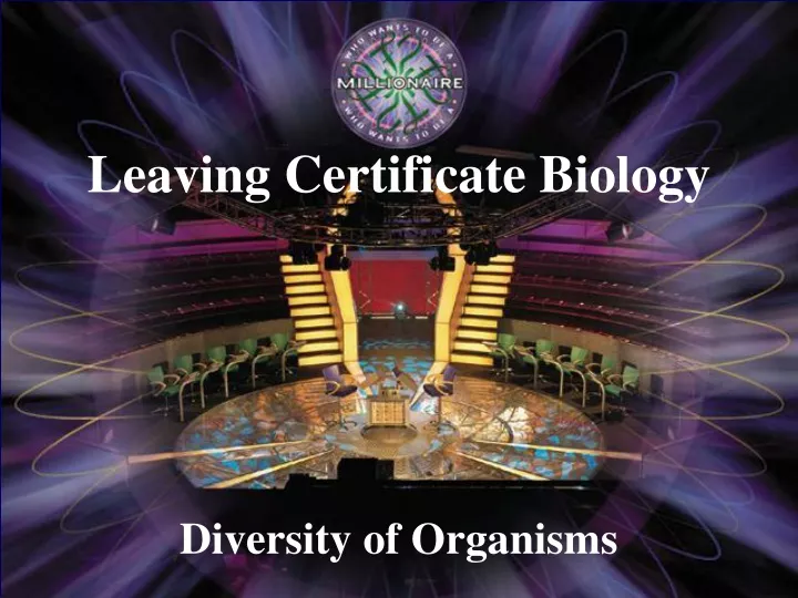 diversity of organisms