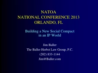 NATOA  NATIONAL CONFERENCE 2013  ORLANDO, FL