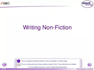 Writing Non-Fiction