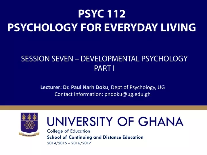 psyc 112 psychology for everyday living