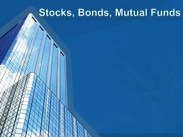 stocks bonds mutual funds
