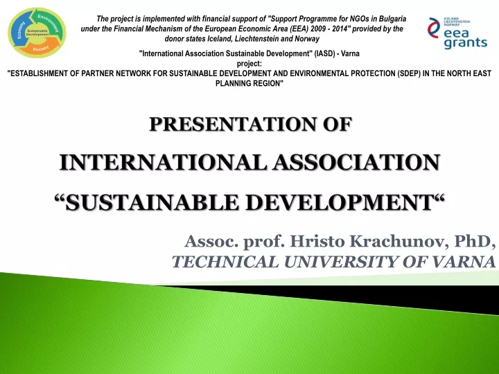 presentation of international association sustainable development
