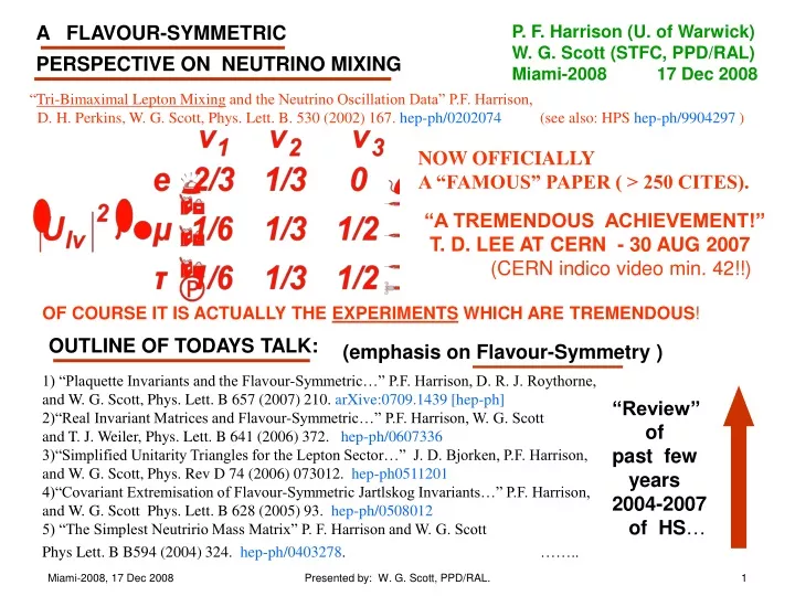 a flavour symmetric