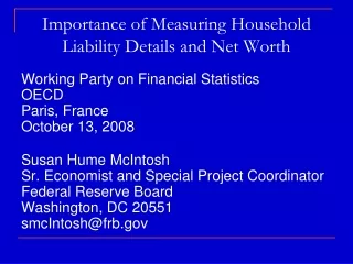 Importance of Measuring Household Liability Details and Net Worth