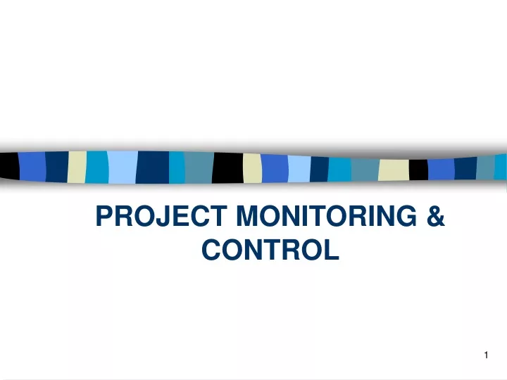 project monitoring control