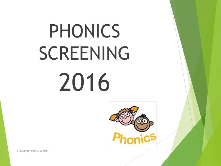 phonics screening 2016