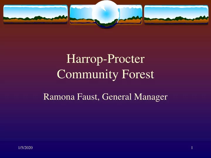 harrop procter community forest