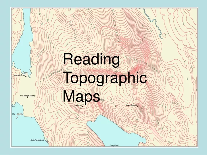 reading topographic maps