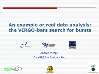 An example or real data analysis: the VIRGO-bars search for bursts