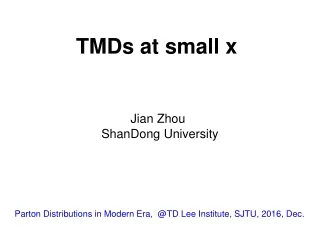 TMDs at small x