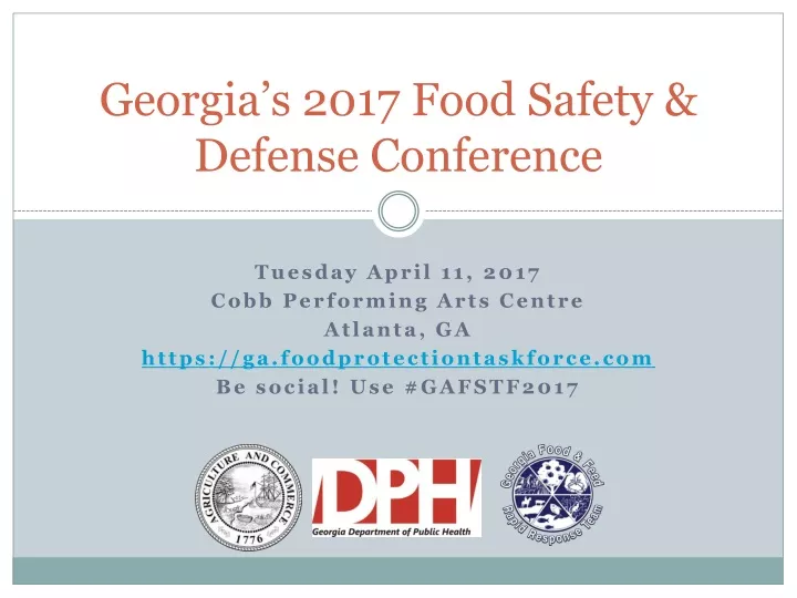 georgia s 2017 food safety defense conference