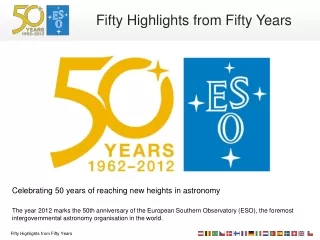 Celebrating 50 years of reaching new heights in astronomy
