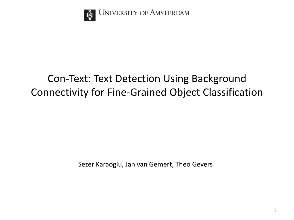PPT - Enhancing Object Recognition with Scene Text Detection PowerPoint ...
