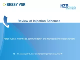 Review of Injection Schemes