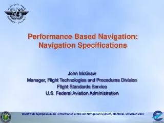 Performance Based Navigation: Navigation Specifications