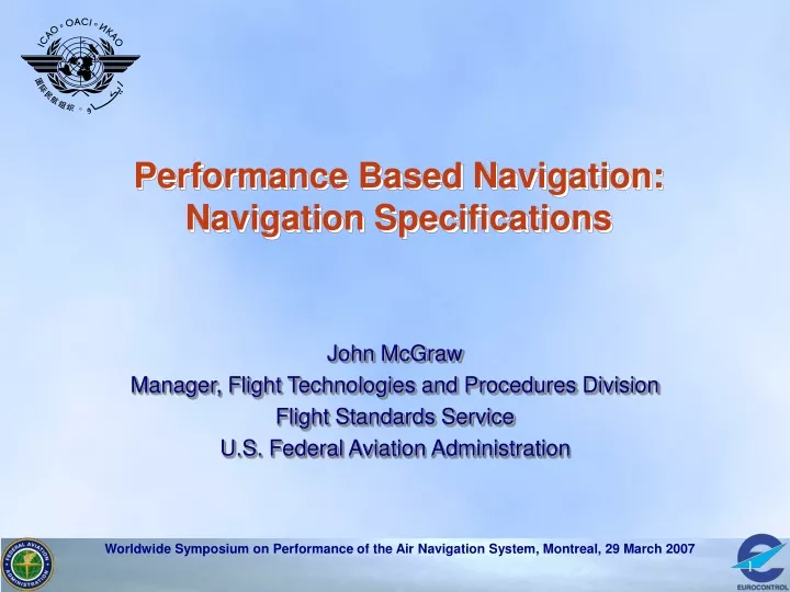 performance based navigation navigation specifications