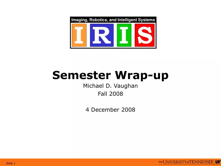 semester wrap up