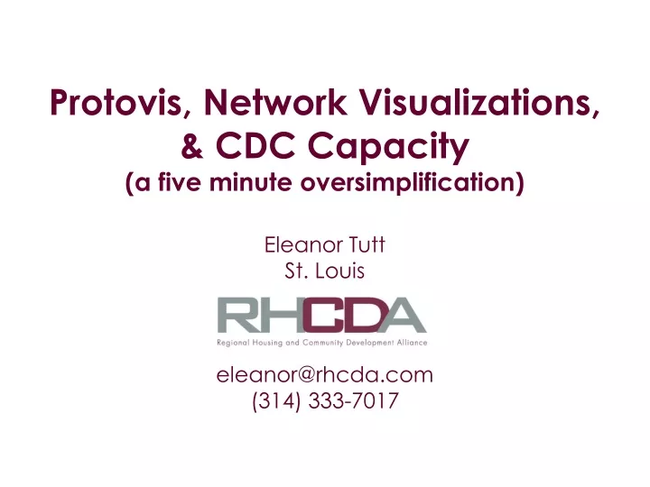 protovis network visualizations cdc capacity