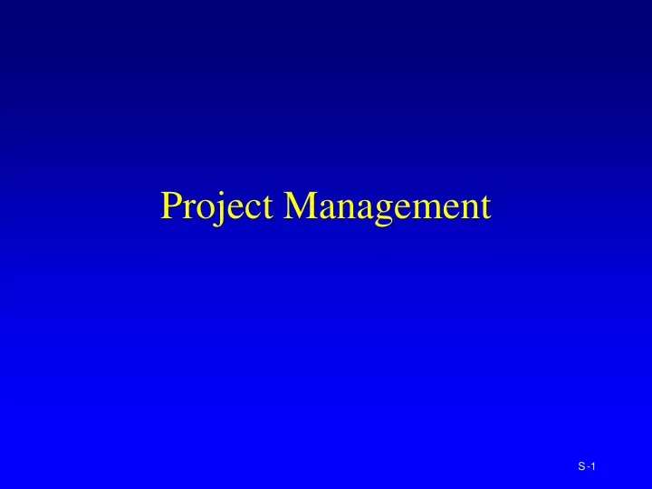 project management