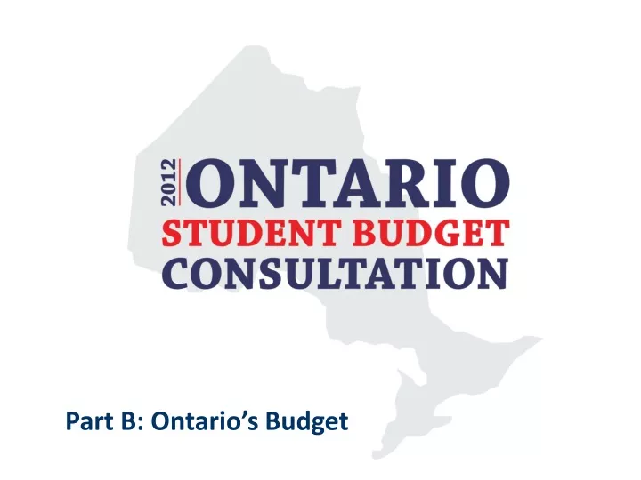 part b ontario s budget