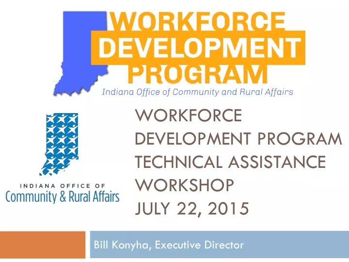 workforce development program technical assistance workshop july 22 2015