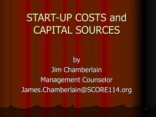 START-UP COSTS and CAPITAL SOURCES